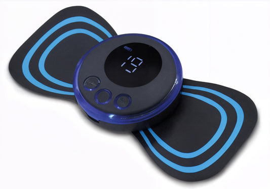 Mini Massageador Elétrico Portátil Recarregável Eletroterapia Pescoço e Perna - Bivolt